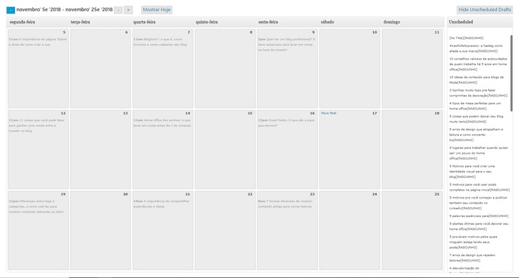 Editorial Calendar: plugin de calendário editorial para WordPress
