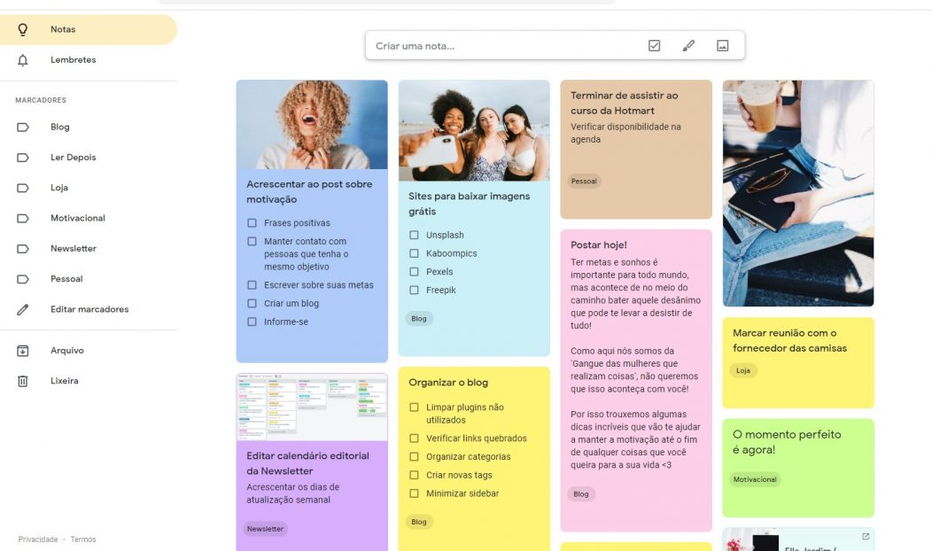 Como usar o Google Keep para aumentar a produtividade no dia a dia